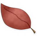 red leaf sticker