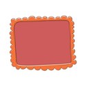 Orange Doodle Frame