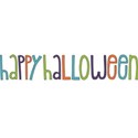 happy halloween wordart