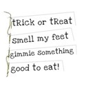 trick or treat word strip