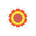 Candy Corn Frame Round
