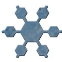 blue snowflake element