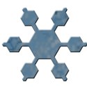 blue snowflake element