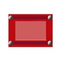 red baseball star frame