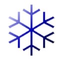 dark blue snowflake