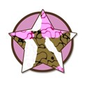 Pink cammo star