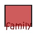 red family frame