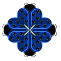 ladybug_flowersBlue