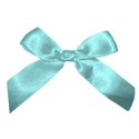 light teal bow