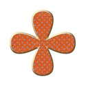 flowerorangepolka