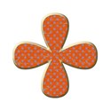 flowerorangepolka