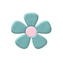 teal flower