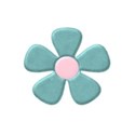 teal flower