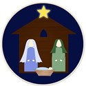 nativity in circle