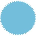 Blue 1 round stamp