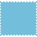 Blue 1 square stamp