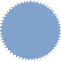 blue round stamp