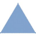 blue triangle stamp