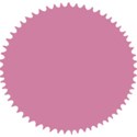 pink round stamp
