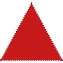 red triangle stamp