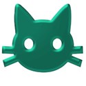 green cat