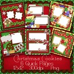 Christmas Cookies Premade Pages