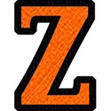 Orange on Black SMALL z