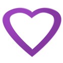purple heart frame