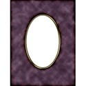 DEEP PURPLE WITH GOLD MOTTLED ANTIQUE VIGNETTE