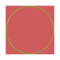 beige round frame