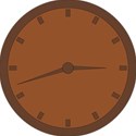 brown clock