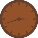 brown clock