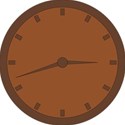 brown clock