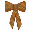 brown plaid bow