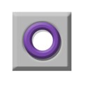 grey purple square eyelet