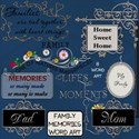 Family Memories Word Art 