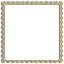 square gold lace border