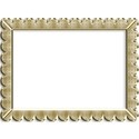 gold rectangle scolllop border