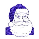 santa claus blue