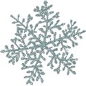 Glitter Snowflake with Shadow