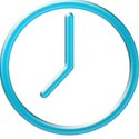 blue clock