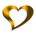 gold heart