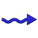 blue arrow