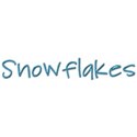 wordartbluesnowflakes