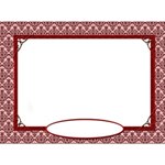 Christmas Card Red Damask 5x7 Christmas Card Red Damask 5x7