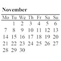 Month 11 November