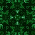 hunter green damask emb