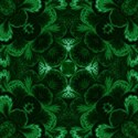 hunter green damask emb