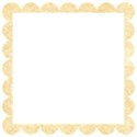 beige scollop square
