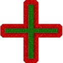 TCasey Green on Red Symbol Plus